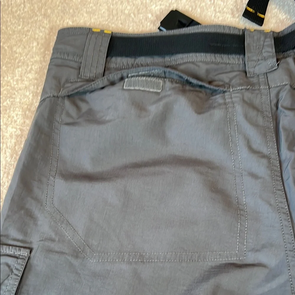 Eddie Bauer Gray‎ Cargo Pants with Elastic Waistband convertible legs